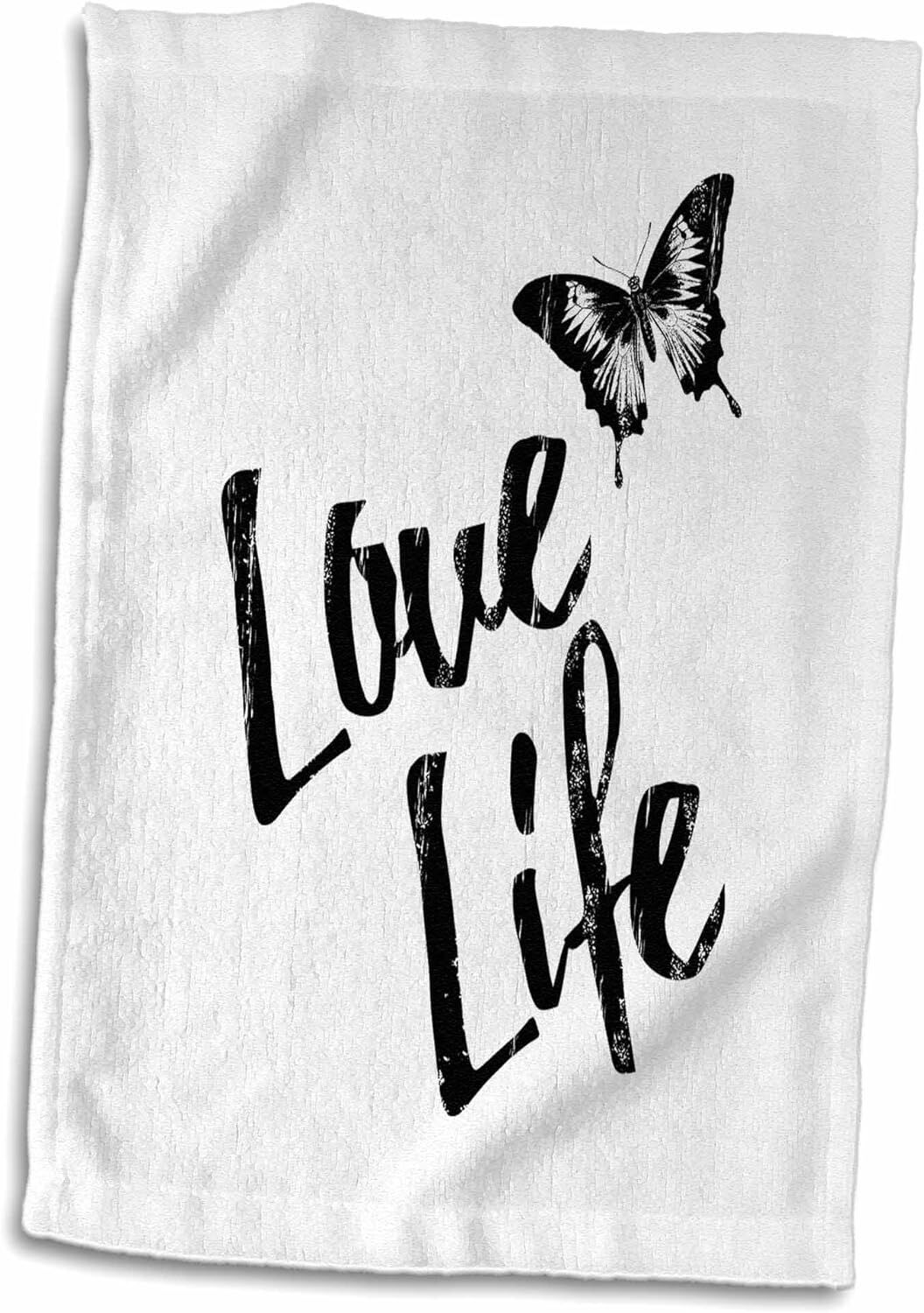 3D Rose Beautiful Black and White Typography with 15″ x 22″, Multicolor