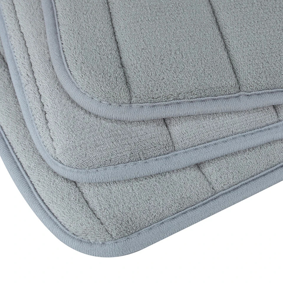 Memory Foam 3PCS Bathroom Rug Absorbent Bath Mat Set Small Large and Contour Rug