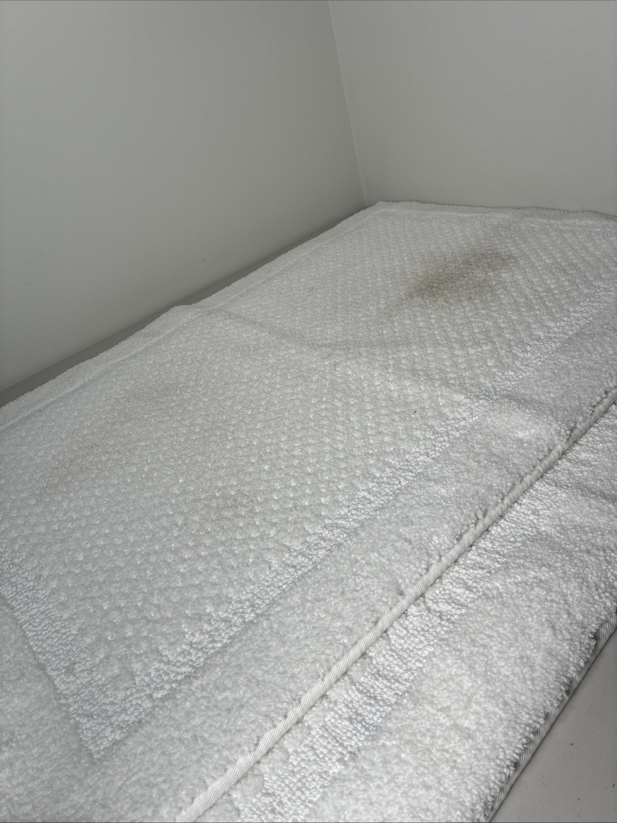 Purely Indulgent Eeveryday Bath Mat 100% Polyester 2 Set (One Mat Stained)