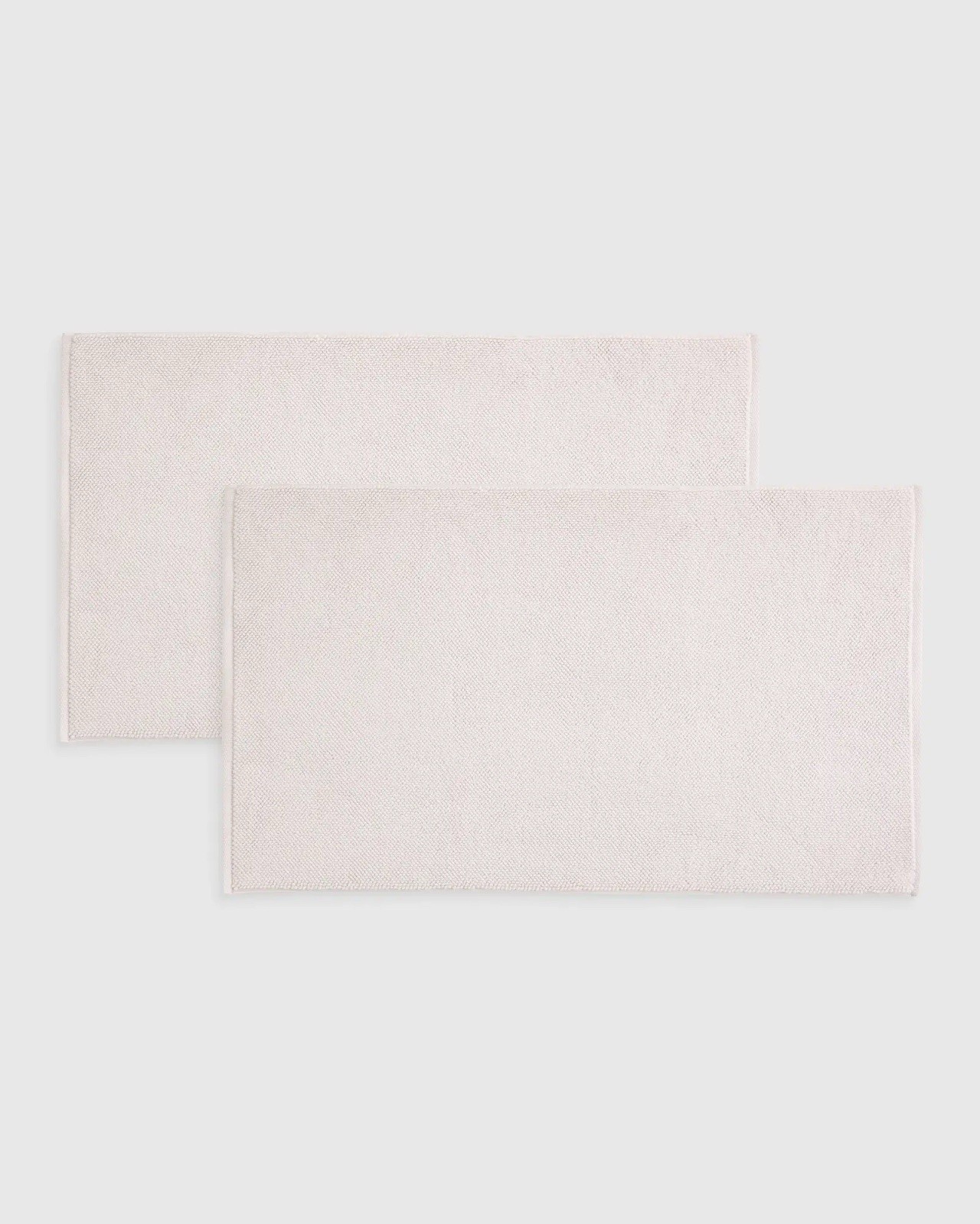 QUINCE Turkish Cotton Bath Mat Bundle Set Of 2 Silver NWOT