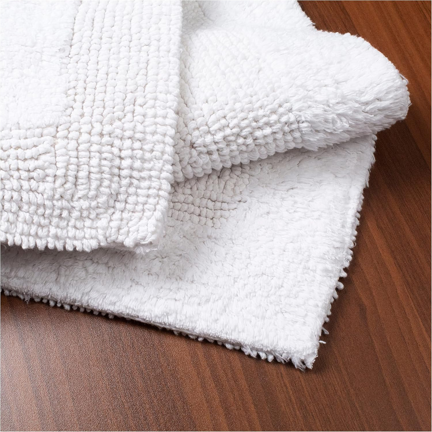 Bath Mat Rug 17″X24″ White, 100% Pure Cotton, Super Soft Bath Rugs