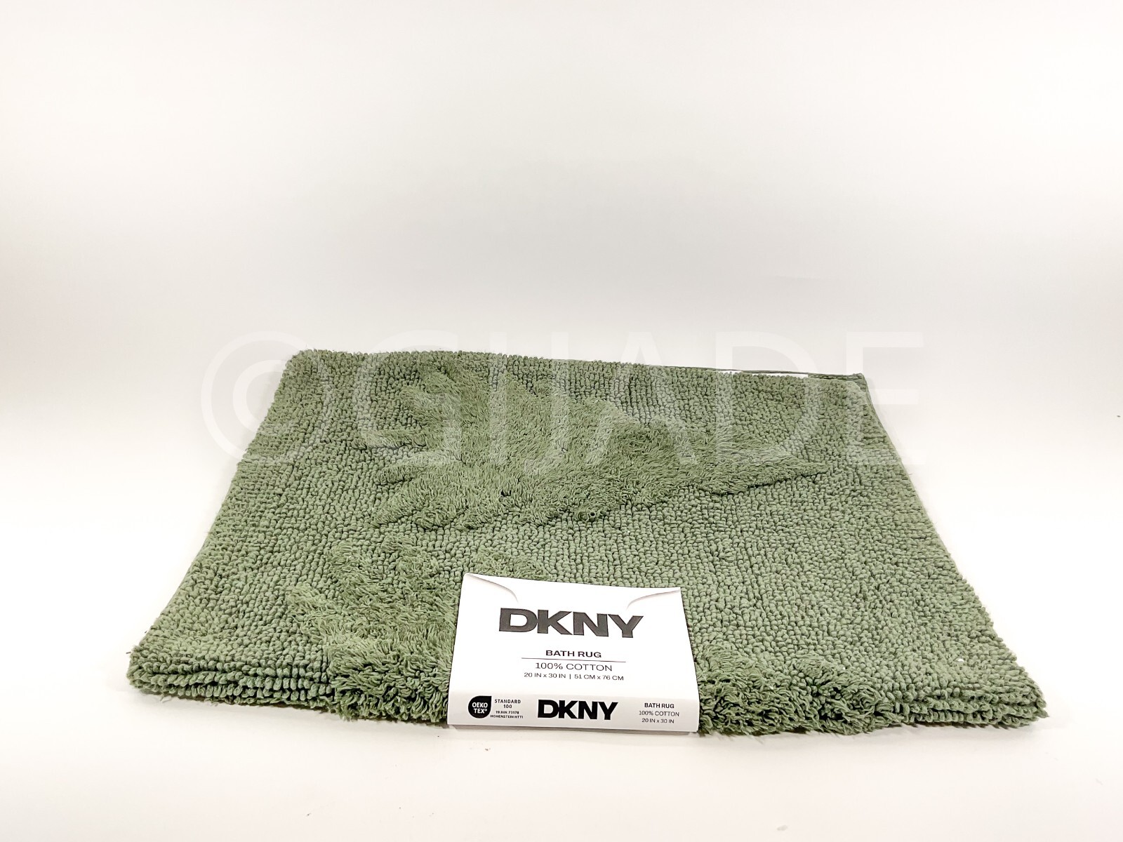 DKNY 100% Cotton Luxury Bathroom Rug 20″ x 30″ Green New Christmas Collection
