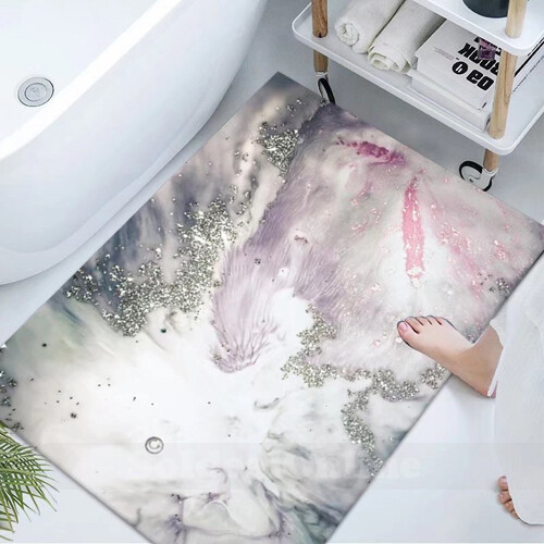 Bath Mat Absorbent Diatomaceous Large Floor Door Quick Dry Rug Carpet NonSlip CN