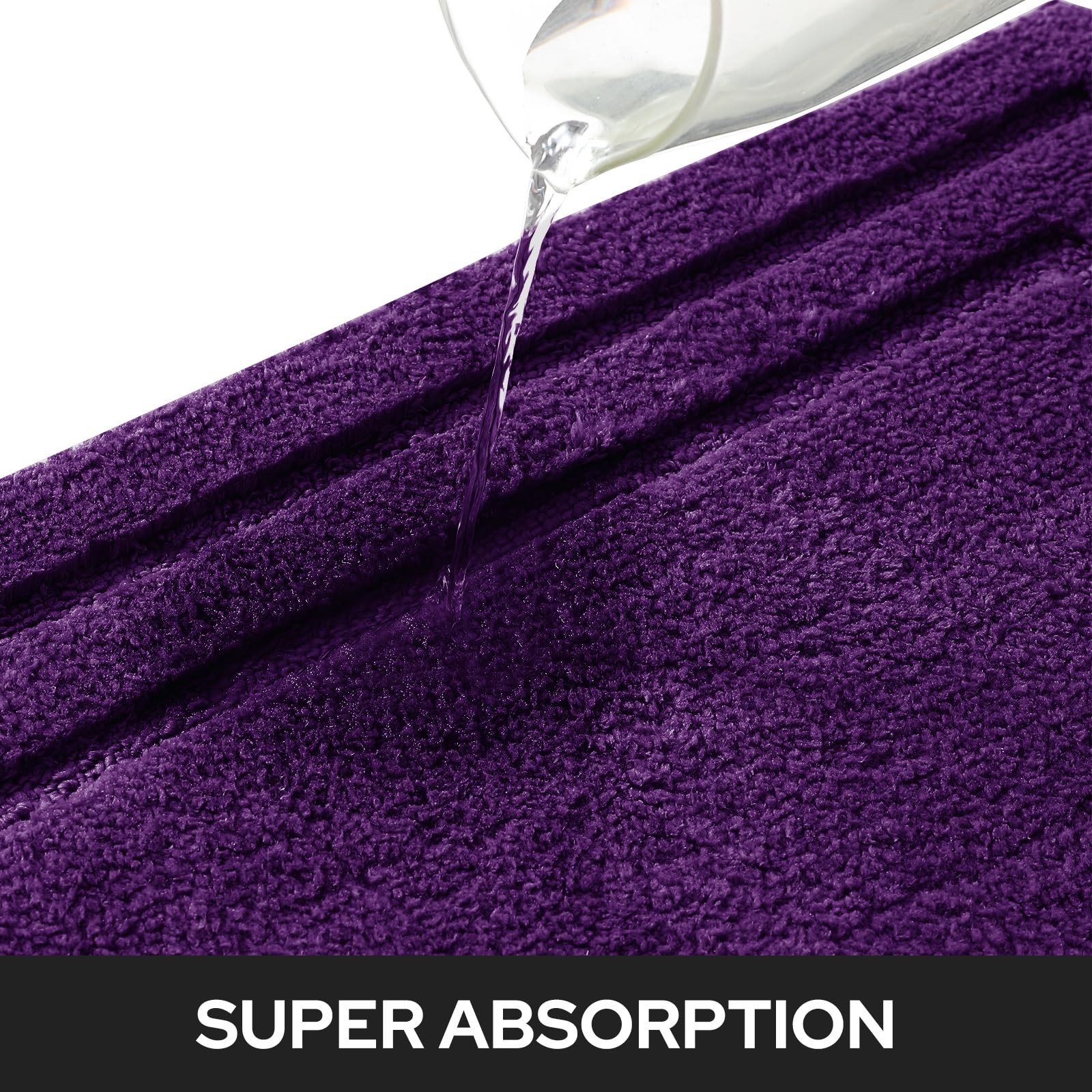 Bathroom Rugs Sets 2 Piece, Super Soft and Absorbent Non Slip Microfiber Mach…