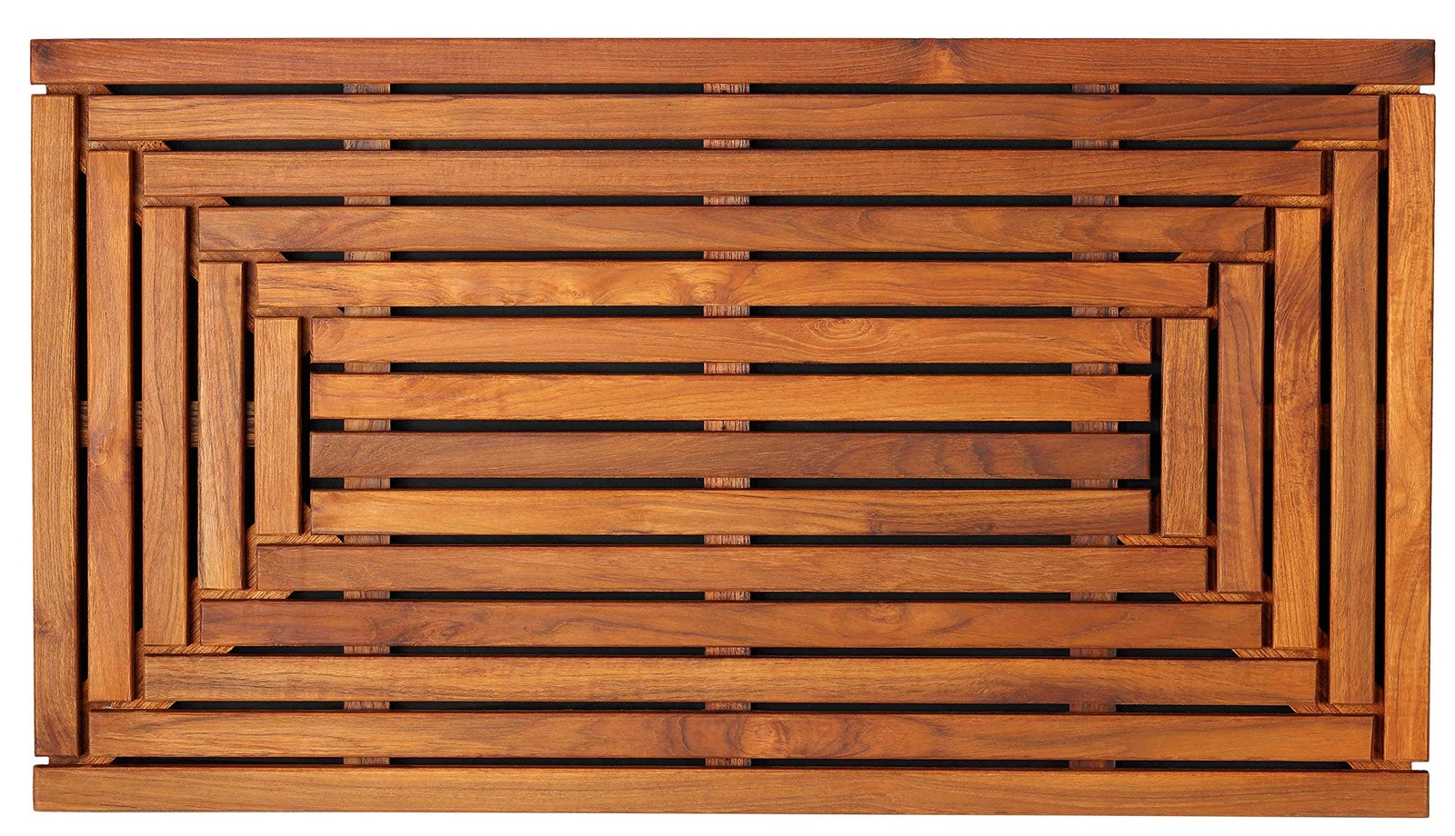 Giza Shower, Spa, Door Mat in Solid Teak Wood, 36″ x 20″