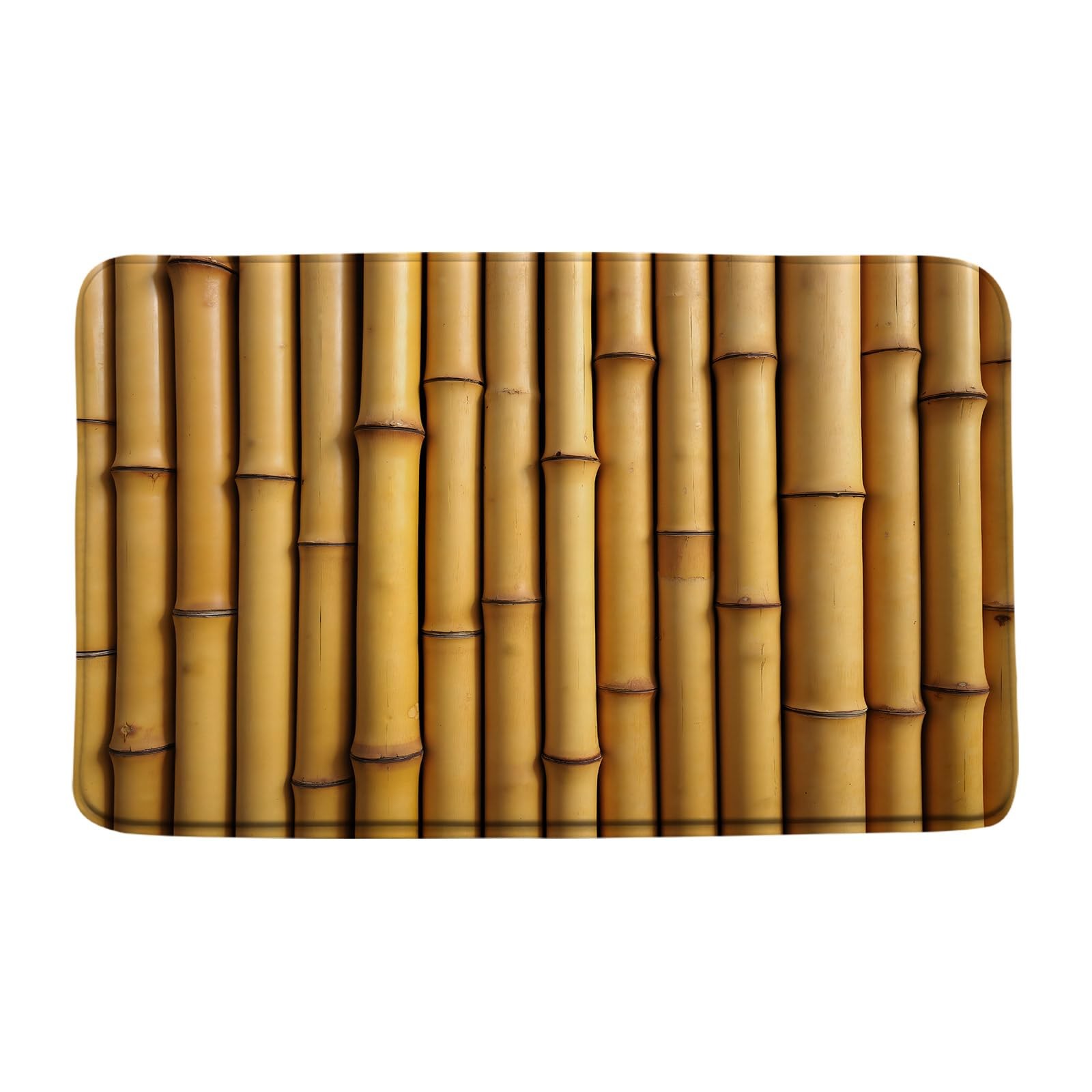 Bath Mat Vintage Brown Asian Plant Nature 3D Print Home Office Bedroom Doorma…