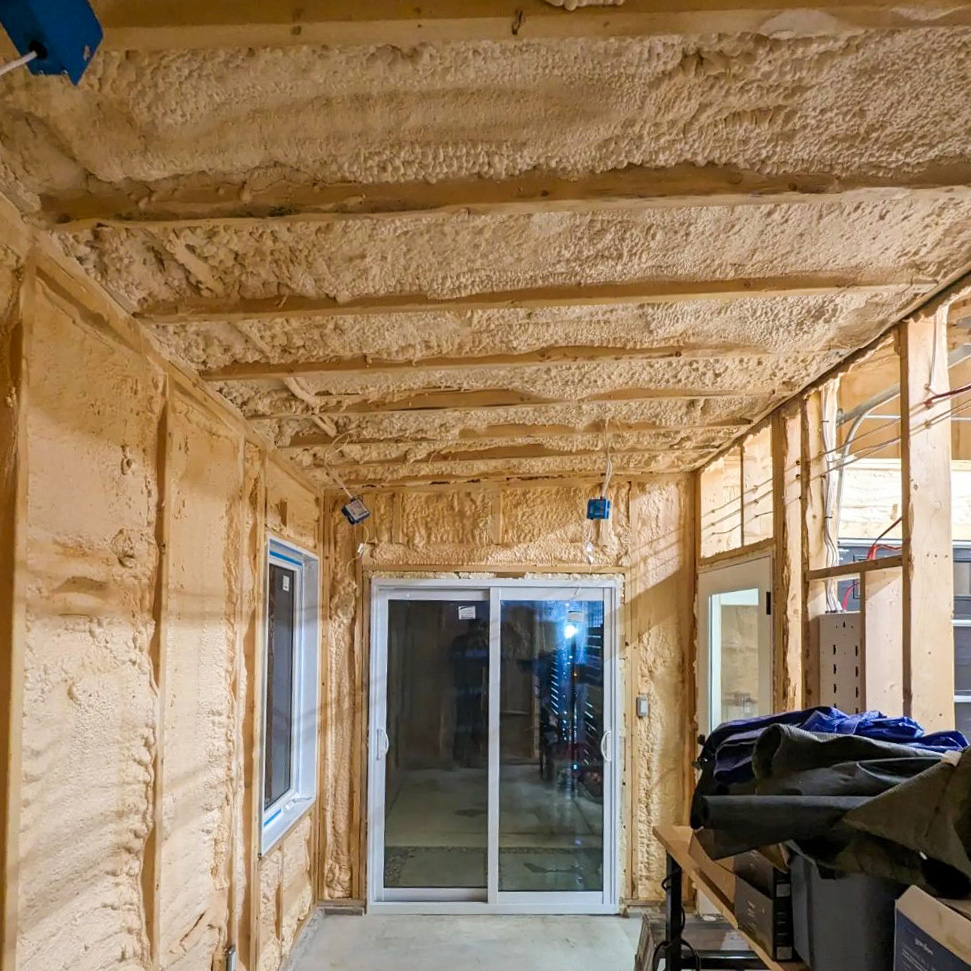 Garage SPF Insulation